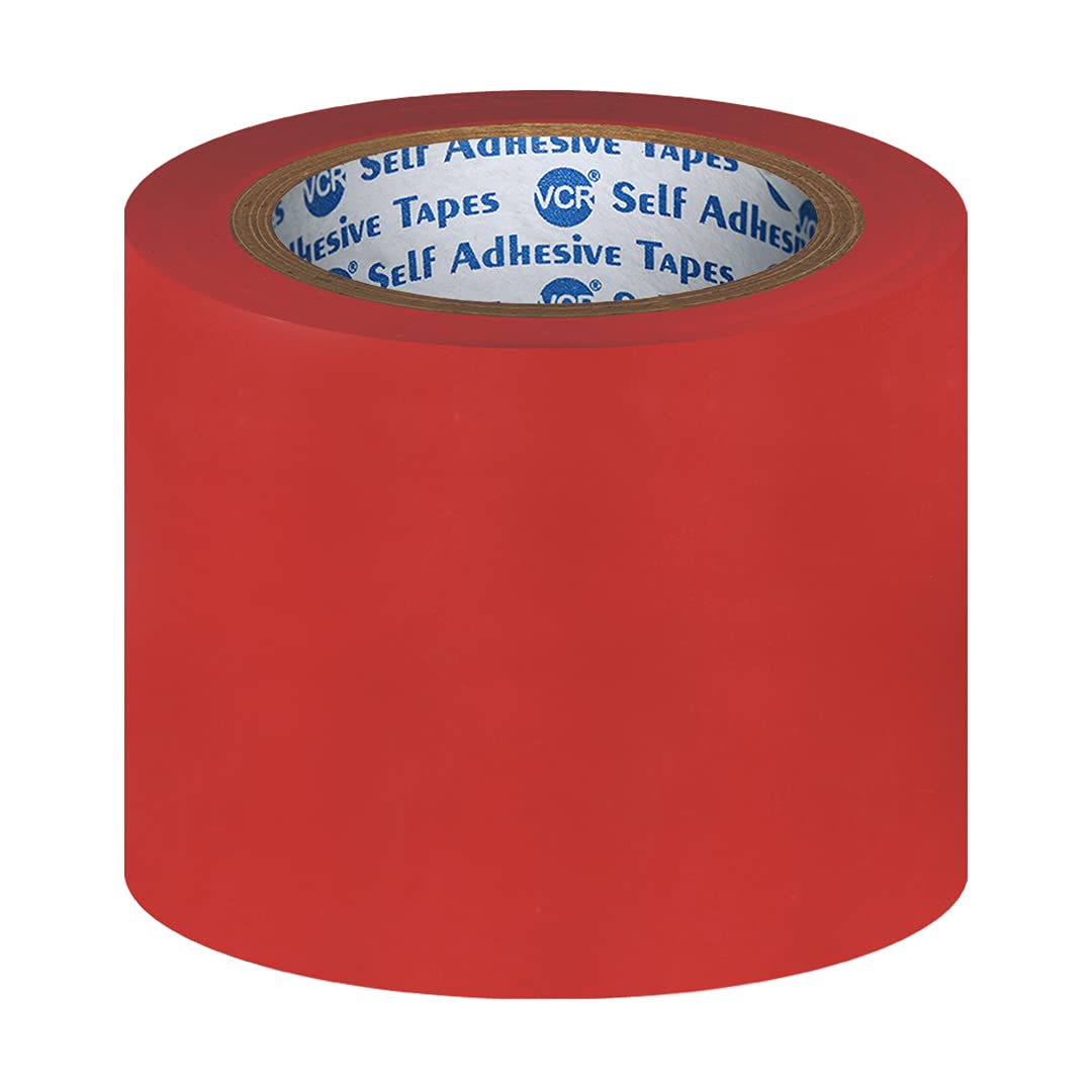 VCR Red Floor Marking Tape - 18 Meters in Length 96mm / 04" Width - 1 Roll Per Pack - Waterproof Social Distancing lane Marking Tape for Safety, Hazard and Caution Warnings (B07RVFVSMT) Amazon Price History, Amazon Price Tracker