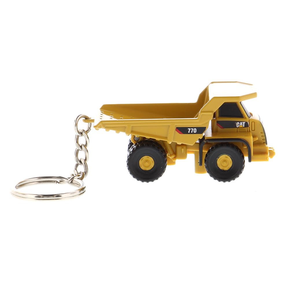 Diecast Masters 85985 - Caterpillar Mining Truck 770 jako brelok do kluczy, szczegółowy metalowy pojazd budowlany CAT, ok. 3,5 x 2 x 2 cm