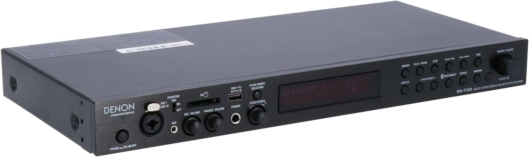 Denon Professional DN-F350 – Rackmount Solid-State Media Playing with Bluetooth, USB, SD Card and Aux Inputs