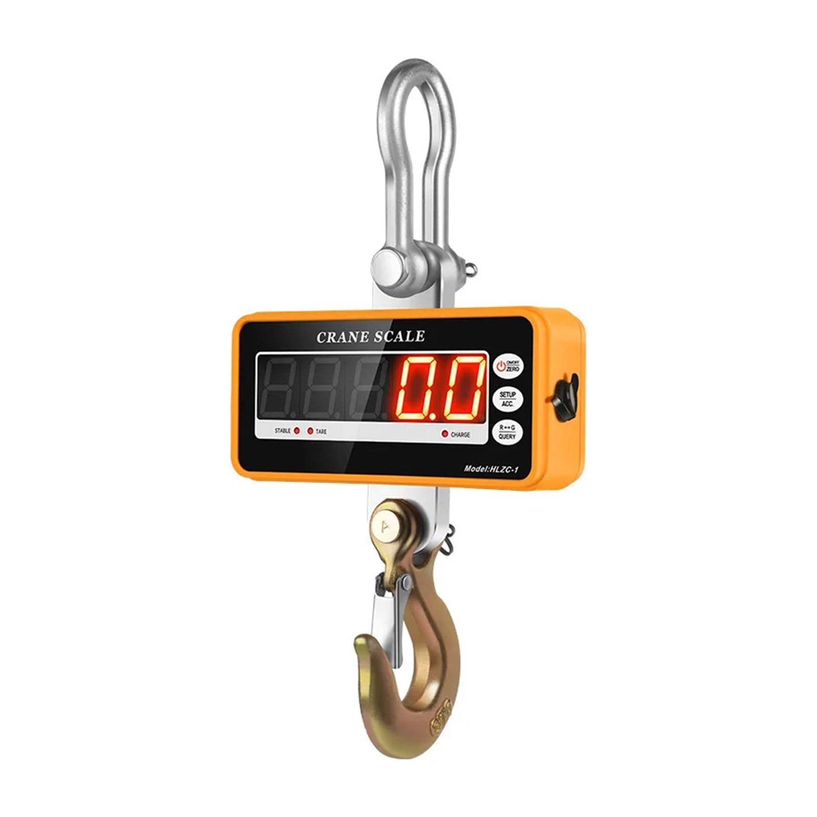 Báscula Colgante Digital Báscula Colgante electrónica de Alta precisión con Pantalla LED Caja plástico 0,1 kg Industrial Gancho de grúa de Servicio Pesado(2000kg)