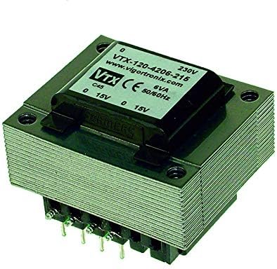 VIGORTRONIX 6 VA PCB Mains Transformer 0-230 V : 0-12 V + 0-12 V VTX-120-4206-212