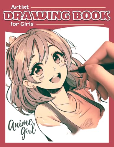 Anime Girl Artist Drawing Book For Girls: Sketchbook to Draw Sketch Anime Manga Art Supplies, Cute Anime Drawing Books for Girls Teens Kids, Notebook for Creative Writing Sketching image 2