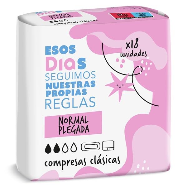 DIA ESOS DIAS compresas normal plegada paquete 18 uds