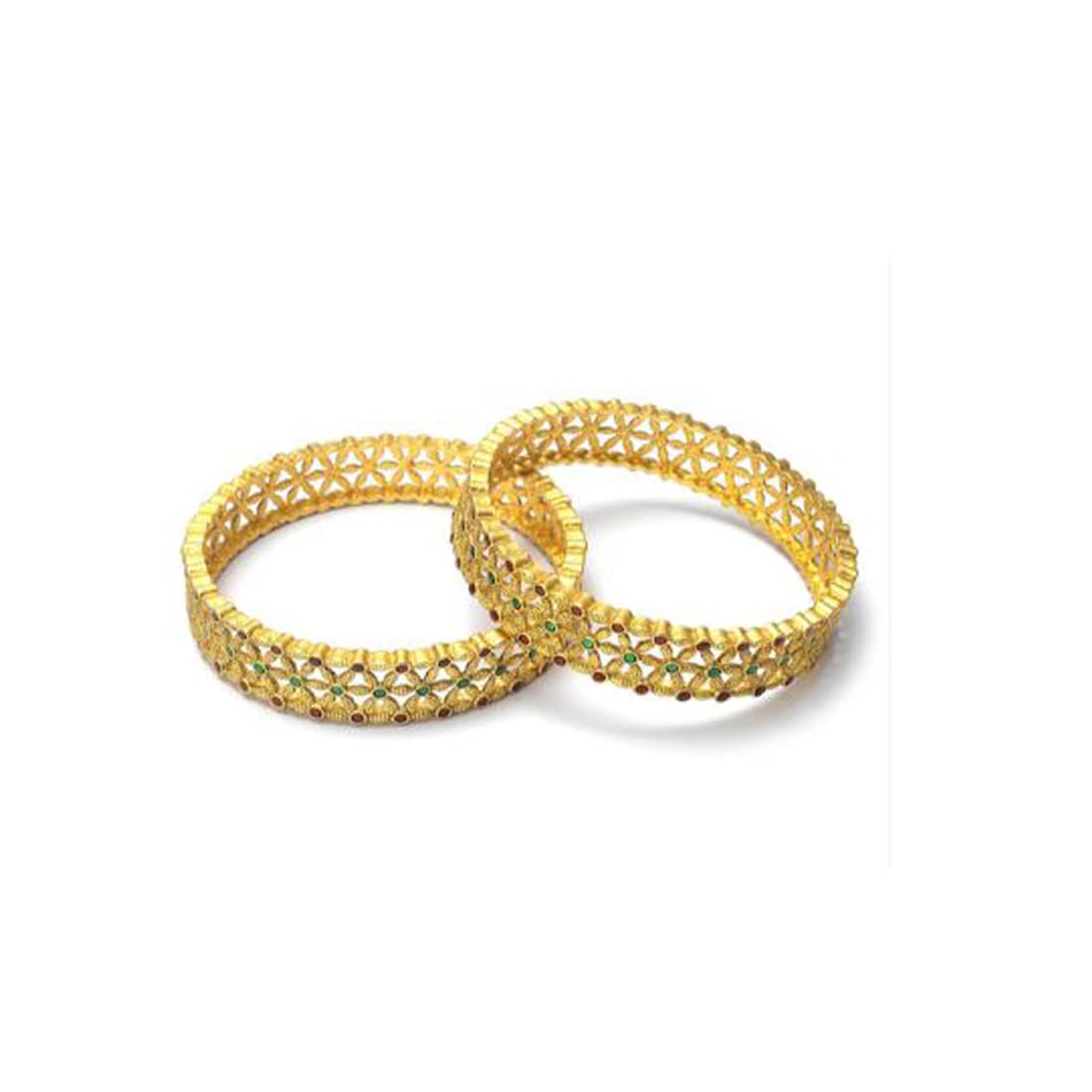 B1 FASHION Gold Plated Multi Color Meenakari Work Ethnic Kada Bangle Pair For Women (2.4) (B0BR5R7BKN) Amazon Price History, Amazon Price Tracker