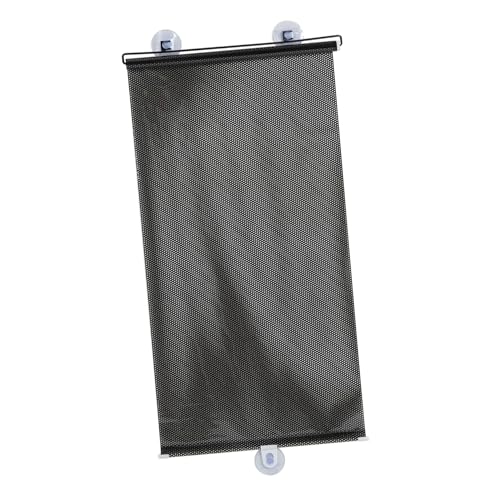 NESTINGHO 2pcs Suction Cup Blinds Window Blind Bowls Sliding Door Curtains Bifold Sunshades for Car Windows Toile Strip Sunshadw Roller Cups Outdoor Red Non Pvc Plastic Film Black