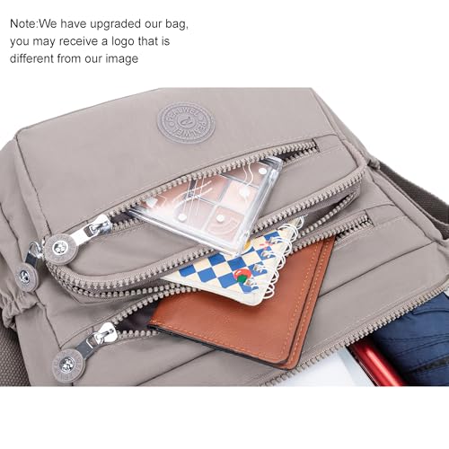 Image of Pealwel Women Shoulder Handbag Roomy Multiple Pockets Bag Ladies Crossbody Purse Tote Top Handle Satchel