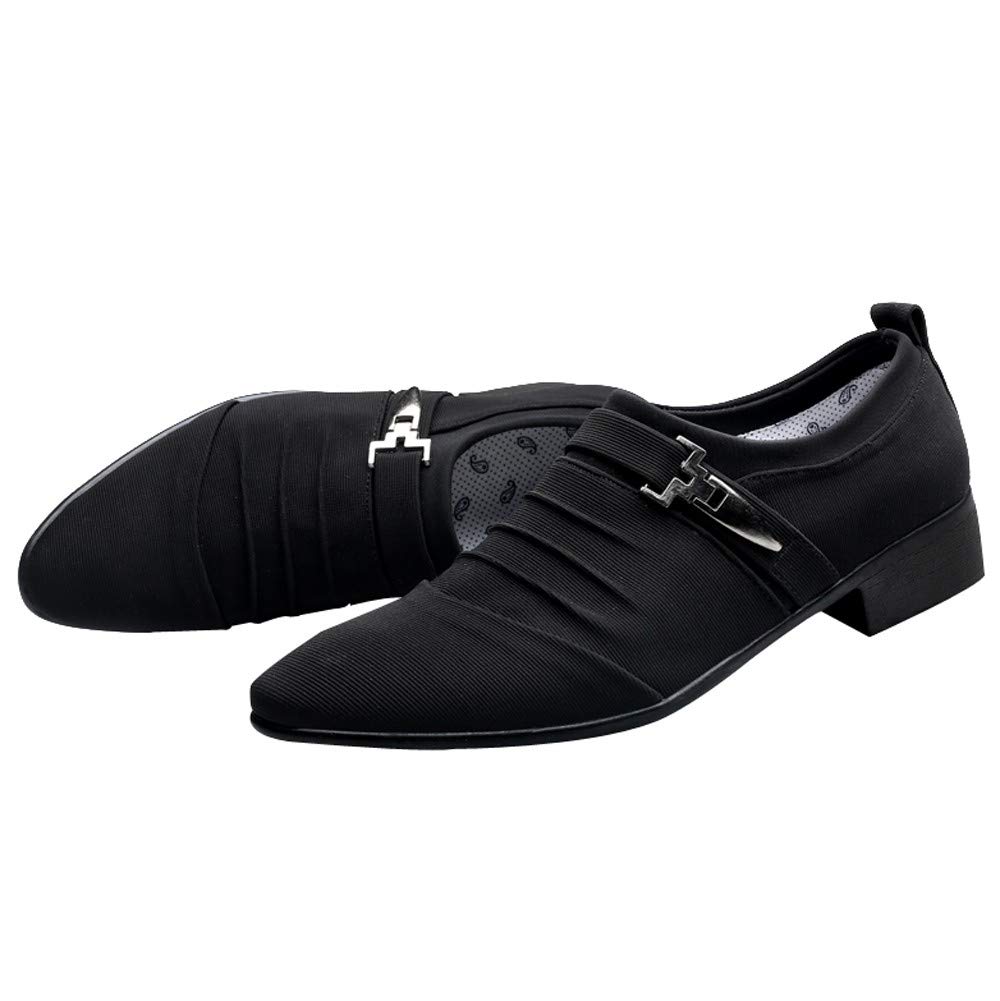 Zapatillas Vestir Hombre Zapatos Informales para Hombre, Zapatos Formales con Punta Estrecha, Zapatos de Lona, Zapatos de Negocios a la Zapatillas Vestir Hombre Zapatillas de Vestir Hombre