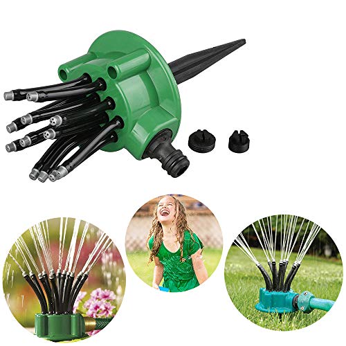 EIIORPO Lawn Sprinkler,360 Degree Garden Sprinkler, Premium Irrigation System with Strong Nail, Water Sprinkler with Adjustable Angle for Garden/Lawn/Kids.