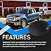 YzusGomumu Automotive Gas Tank Door Cover Compatible With 2009-2014 Ford F150 2010-2014 Lincoln Mark LT Black Fuel Cap Filler Cover Lid Access Door Replaces 9L3Z-99405A26-AA 9L3Z99405A26AA