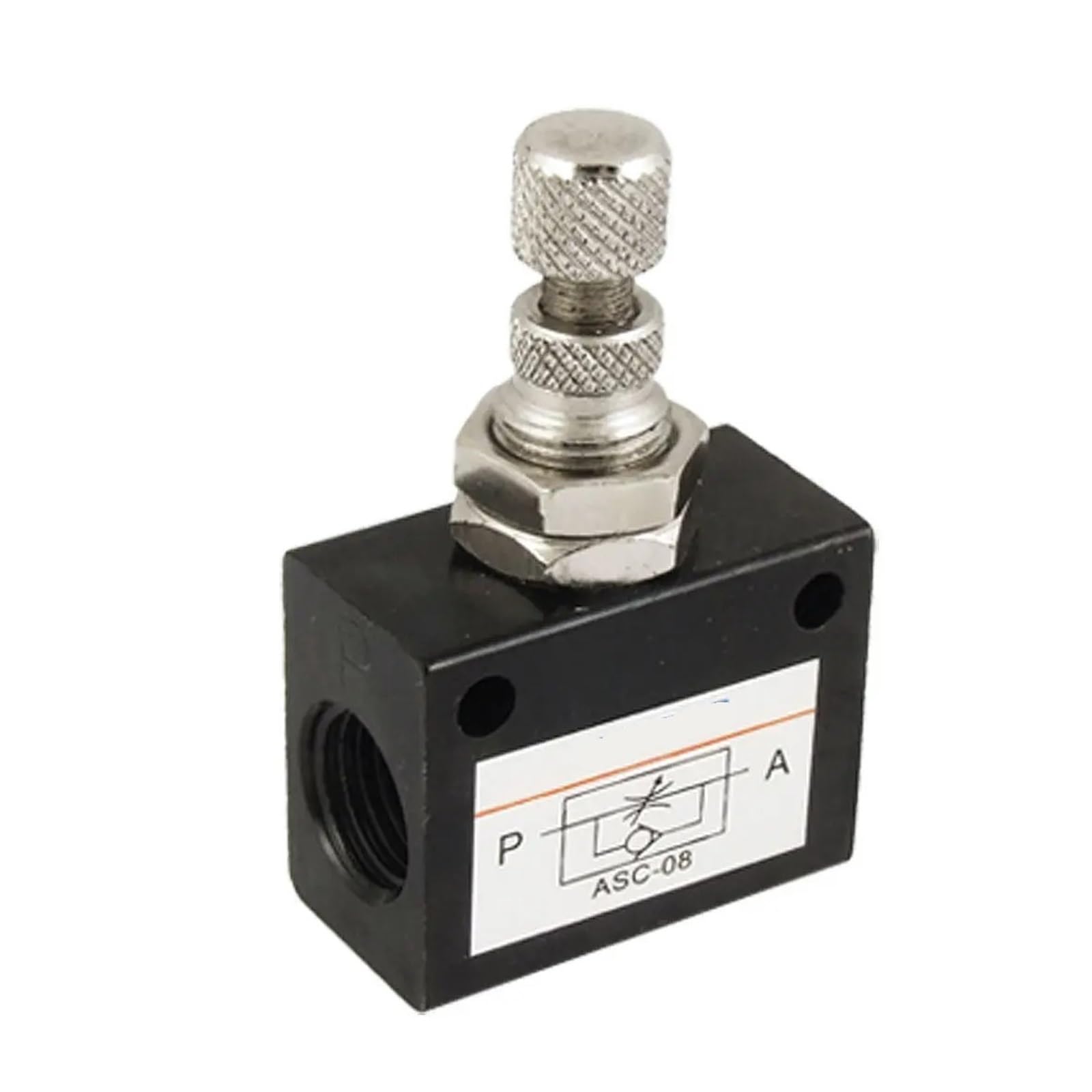 Vanne de régulation de vitesse ASC-8 G1/4 pour stabiliser le débit d'air