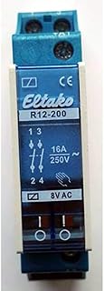 Eltako 1393771 ELTA R12-200-8V Installationsrelais, 16 A 8 V AC, 2S R12-200-8 V, Blau