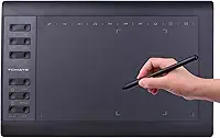 Mesa Digitalizadora Compacta e Portátil com Tela 11,6' 5080 Lpi Alta Resolução e Caneta Sensível ao Toque Compatível com Diversos Softwares Ilustração e Edição para Desenhistas e Designers Gráficos