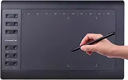 Mesa Digitalizadora Compacta e Portátil com Tela 11,6" 5080 Lpi Alta Resolução e Caneta Sensível ao Toque Compatível com Diversos Softwares Ilustração e Edição para Desenhistas e Designers Gráficos