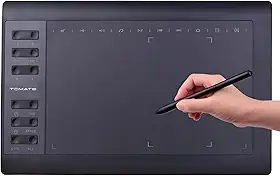 Mesa Digitalizadora Compacta e Portátil com Tela 11,6" 5080 Lpi Alta Resolução e Caneta Sensível ao Toque Compatível com Diversos Softwares Ilustração e Edição para Desenhistas e Designers Gráficos