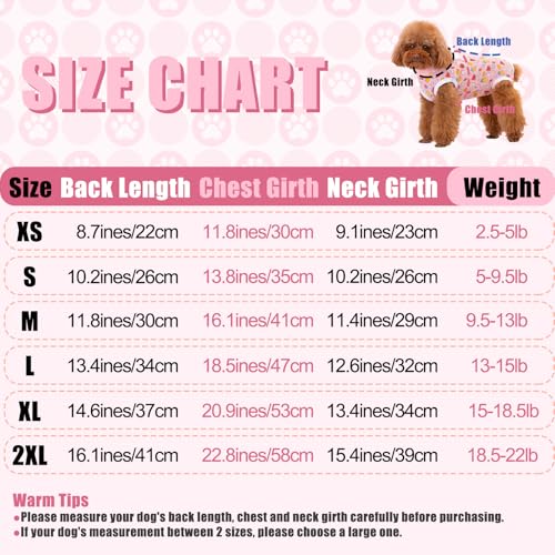 Image of FEimaX Dog Surgery Recovery Suit Female and Male Spay with Pee Hole, Pet Body Suits for Puppy After Spayed, Neuter Surgical Onesie for Small and Medium Dogs Cats, Alternative Bandages E-Collar & Cone