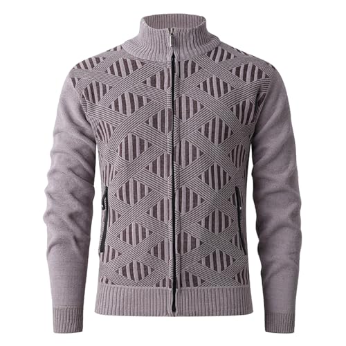 Chaqueta de punto contra el frío invernal abrigo afelpado cómodo para uso diario casual