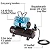 Master Airbrush Model TC-96T Air Brush Compressor Kit - Cool Runner Professional Single-Piston Airbrush Compressor with 1.5 Gallon Air Tank, Regulator, Gauge, Water Trap Filter & Air Hose
