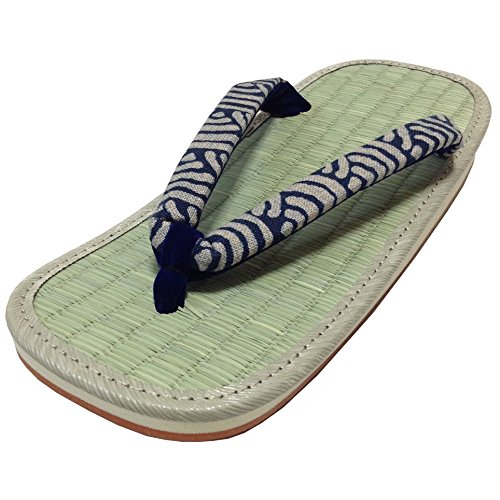 Edoten Made in Japan Setta Sandals. Rush Grass Amezoko Rubber Sole. Dyed Thong.