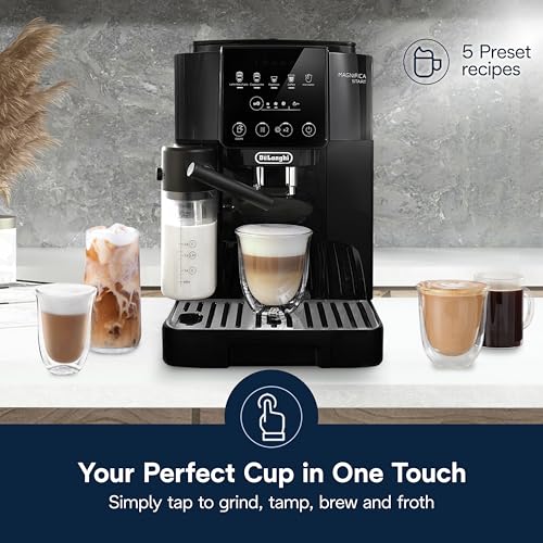 De'Longhi Magnifica Start Automatische Espressomaschine mit automatischem Milchaufschäumer & eingebautem Mahlwerk – 5 One-Touch-Rezepte, leicht zu reinigen, Home Barista Kaffeemaschine für Latte – Bild 5