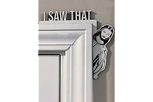 Funny Door Corner Decor, Jesus I Saw That Wood Door Sign