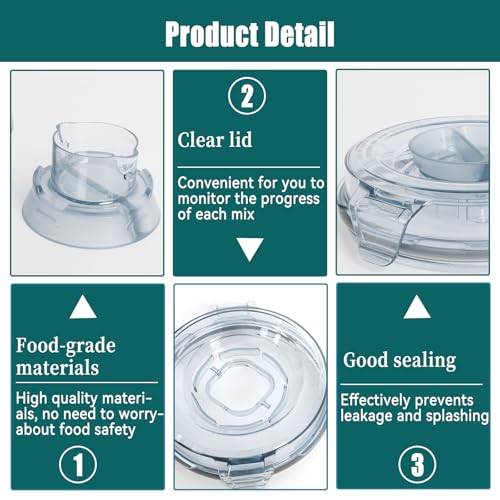 Tapas compatibles para Vitamix Ascent Series 64 Oz miniatura 5