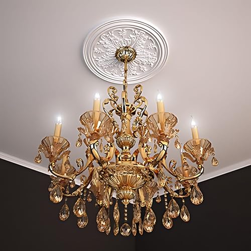 Rosetón elegante Profhome 156034 de poliuretano pretratado 4