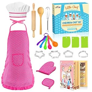 EUTOYZ Kids Baking Set & Cooking Set & Chef Set-Toy Cooking Kits Baking Gifts