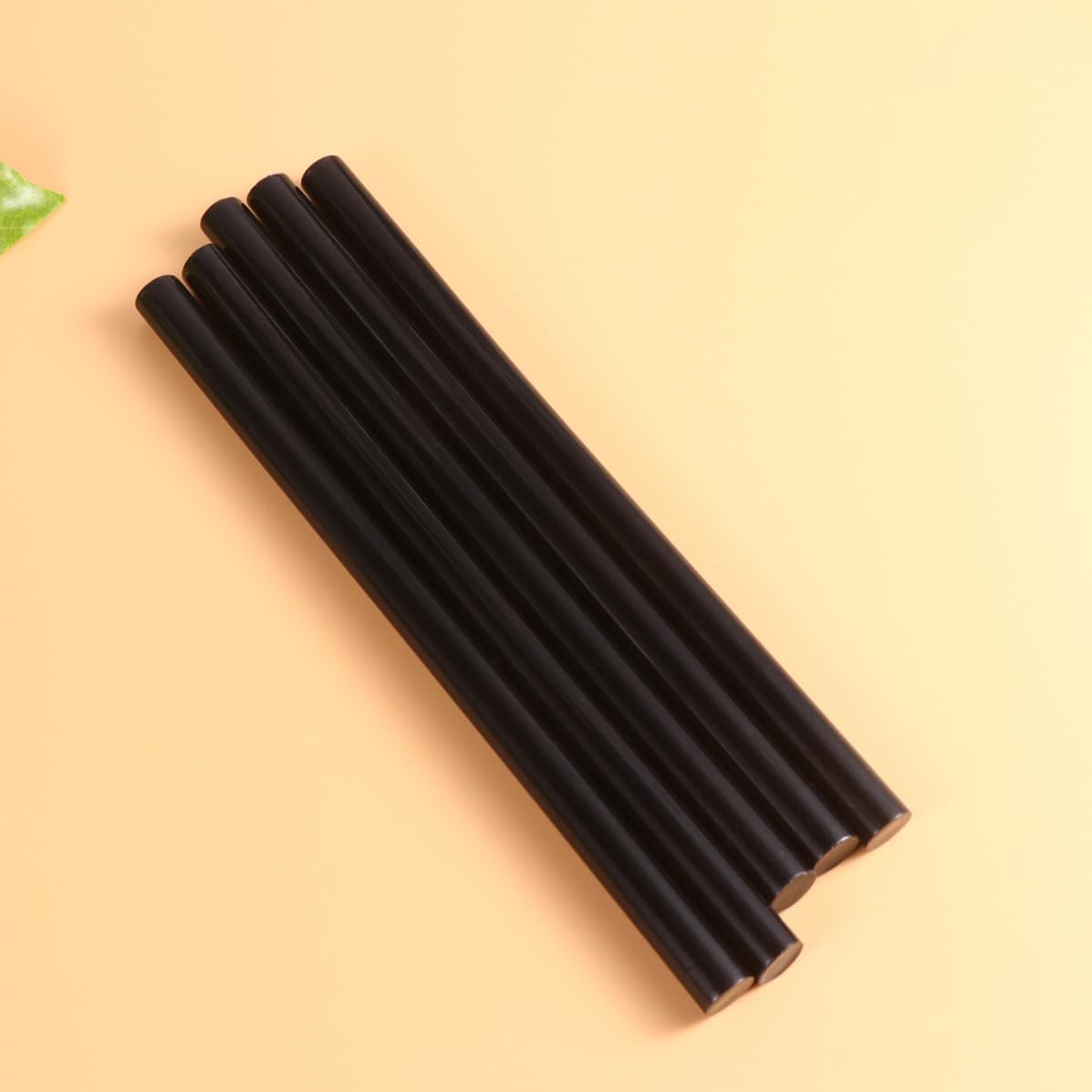 IMUSINICE 24pcs Black Hot Melt Glue Sticks 19cm Eva Adhesive Rods with Good Adhesion and Few Bubbles for Home and Store Use, Compatible with Most Surfaces
