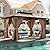 Aoxun 10'x12' Hardtop Gazebo, Outdoor Polycarbonate Double Roof Gazebo with Aluminum Frame Permanent Pavilion and Curtains & Netting for Backyard, Patio, Deck, Parties (Brown)