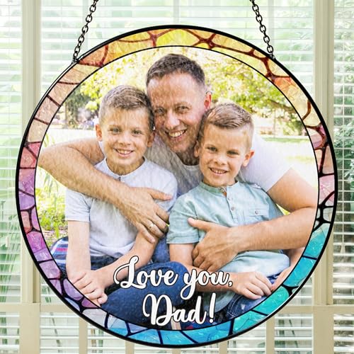 Fastpeace Real Photo Stained Glass Suncatcher
