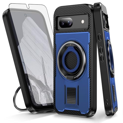 Coque Google Pixel 8A antichoc avec support anneau et vitre écran accessoires Pixel8A 5G