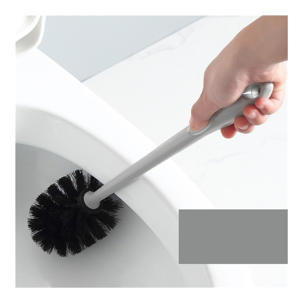 Szczotka toaletowa Zestaw do czyszczenia podłóg, szczotka do WC, plastikowa, długa rączka, do użytku domowego, bez dziurkacza, do montażu na ścianie(Blue)