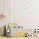 ACCSHINE Wanduhr Kinder Ohne TickgeräUsche Lautlos 30cm Modern Quarz Groß Batterie Betriebene Stereo Wanduhr Einfach zu Lesen für Kinderzimmer Zuhause KüChe Schlafzimmer BüRo Schule (Weiß)