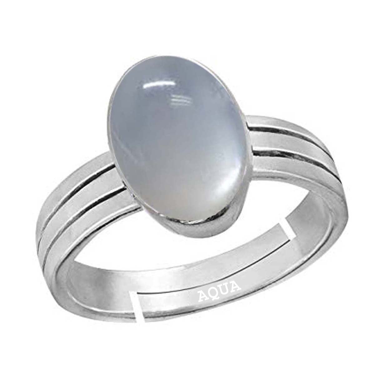 Aquagems Moonstone/Ch&rakant 3.25 Ratti or 3 Carat Astrological Certified Natural Gemstone bis Hallmark 925 Sterling Silver Adjustable Ring for Men - 3v2325 (B09L746Z2B) Amazon Price History, Amazon Price Tracker