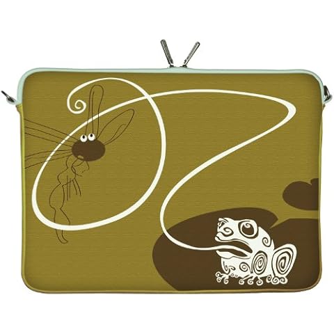 Digittrade Designer - Funda Blanda para Portátiles Frog King 15,6" Cover