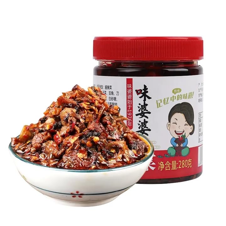 lechuga de espárragos de chile picante 9.88 ozlata, vegetales sazonados, encurtidos vegetales frescos, pasta de chile, salsa de fideos mixtos, disponible en Yaxa Peru