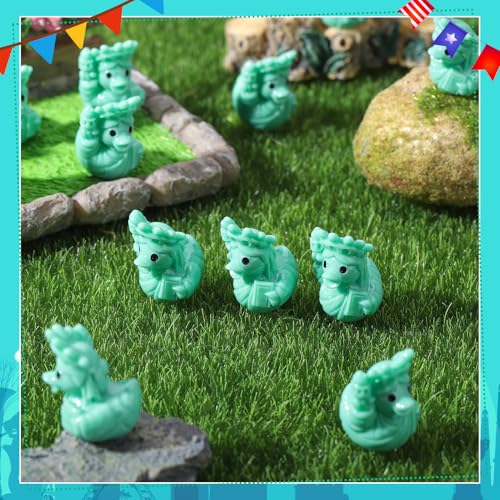 Image of 50 Pcs Statue of Liberty Ducks Toy Figures, Mini Resin Ducks Bulk, Tiny Duck Figurine Dress up Game Toy for Party Favors (Statue of Liberty)