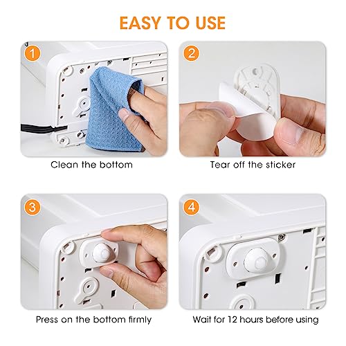 AIEVE Mini Ruedas Adhesivas para Electrodomésticos de Cocina, Paquete de 8 Ruedas Giratorias de 360°, Deslizadores Autoadhesivos para Encimera y Muebles Pequeños - imagen 7