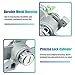 X AUTOHAUX 1 Set Door Lock Cylinder Set Kit with 2 Keys for Honda Odyssey 2005 2006 2007 2008 2009 2010 LH Front Left Driver Side Door Lock Tumbler with Key 72185-SHJ-A01 72185SHJA01