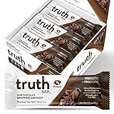 Dark Chocolate Brownie Crunch Prebiotic & Probiotic Plant Based Snack Bar | Gut Health & Digestion |