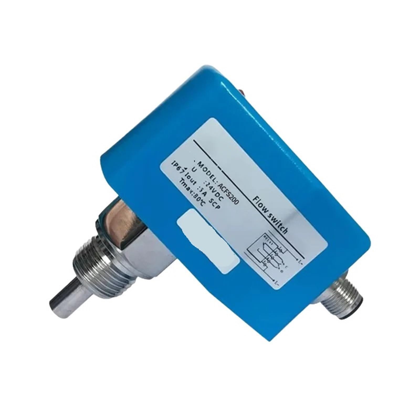 Przekaźnik przełącznik przepływu oleju gazowego PNP NPN 4-20 m wskaźnik wyjściowy LED czujnik przepływu ciepła DC24V AC220V Elektroniczny przełącznik przepływu wody (60 mm probe G1-4,24vdc NPN wyjście