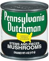 Tcllka Mushrooms Stems & Pieces 4 oz Cans (Pack of 12) - Premium Canned Mushrooms for Cooking & Recipes