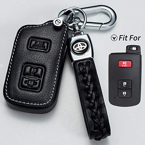 Car Key Cover Key Case Replacement For 2018 2017 2016 Toyota Tacoma Land Cruise Prius Key Fob Cover,Smart Key #TOP2