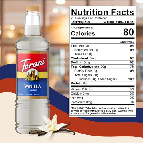 Image of Torani Vanilla Syrup PET (1L)