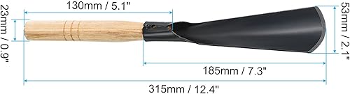 Miniatura 2 de PATIKIL Paleta de jardín de plantación de 12 pulgadas, paquete de 2 paletas de raíz, pala de mano de jardín, herramientas de jardinería para trabajo