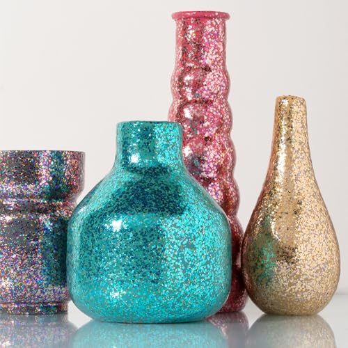Image of FolkArt Glitter Glitz Acrylic Craft Paint, Black, 2 fl oz