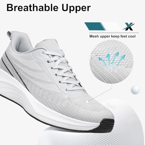 Image of BQQ Men's Walking Shoes Lightweight Breathable Running Sneakers Comfortable Tennis Athletic Shoes for Gym, Workout & Daily Wear