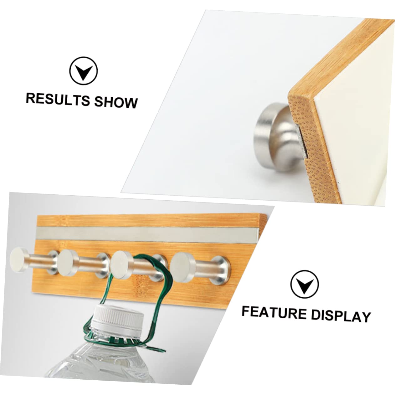 Holibanna 2 Ganchos Para Ropa De Baño Ganchos Para Toallas Ganchos Resistentes Toallero De Baño Soporte Para Toallero Perchero De Madera Gancho De Pared Para Ropa Perchero De Acero