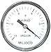 Miljoco LP25070210 2.5" Low Pressure Gauge, 1/4" NPT Center Back Mount, Range Input: 15" H20-0