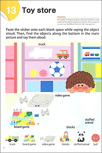 Kumon Vocabulary Sticker Books Around Town